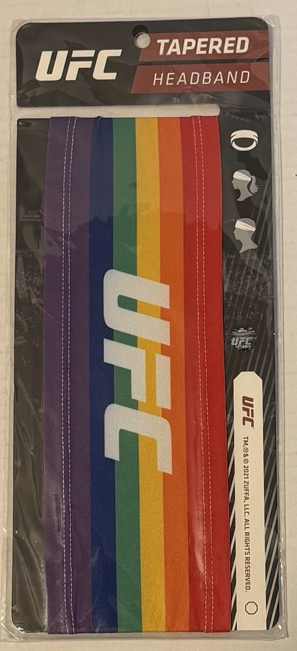 UFC Tapered Headband Rainbow NEW NIP